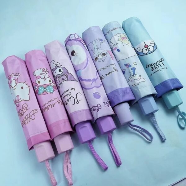 ร่มพับพกพา ลายการ์ตูน - Image 2