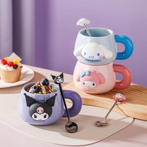 ถ้วยเซรามิกพร้อมช้อน ลาย Sanrio