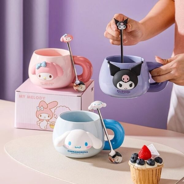 ถ้วยเซรามิกพร้อมช้อน ลาย Sanrio - Image 2