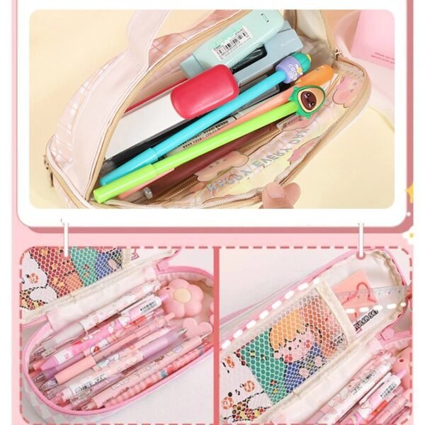 กระเป๋าใส่เครื่องเขียนลายการ์ตูน (แบบใส) - Image 3